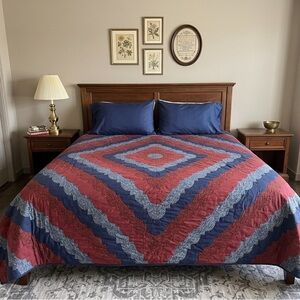 Drunkards Path Quilt Blanket
